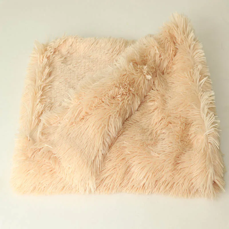 Длинное плюшевое одеяло для питомцев теплые мягкие коврики кровати с глубоким