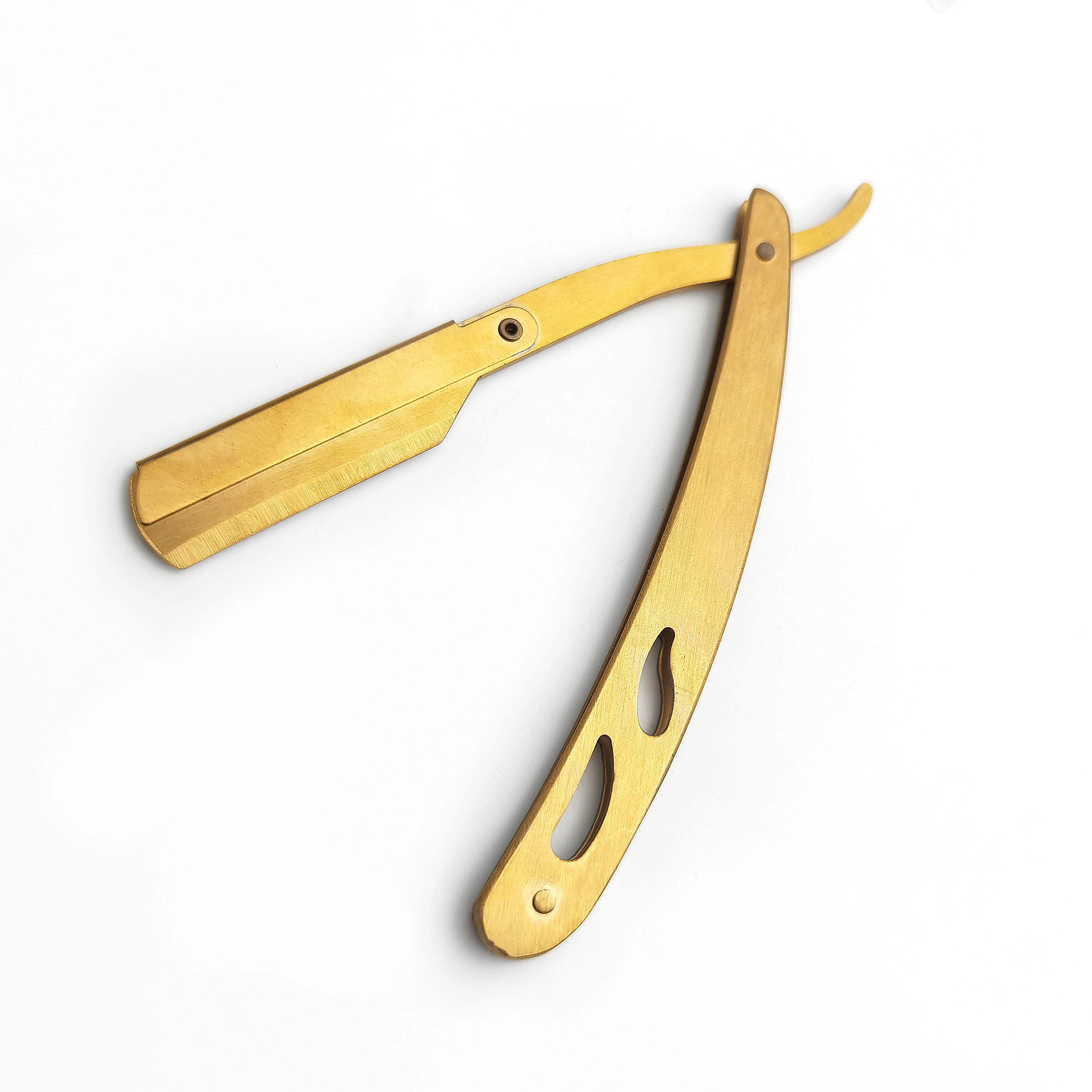 Ручной парикмахерский нож с прямым лезвием складной для удаления волос на лице