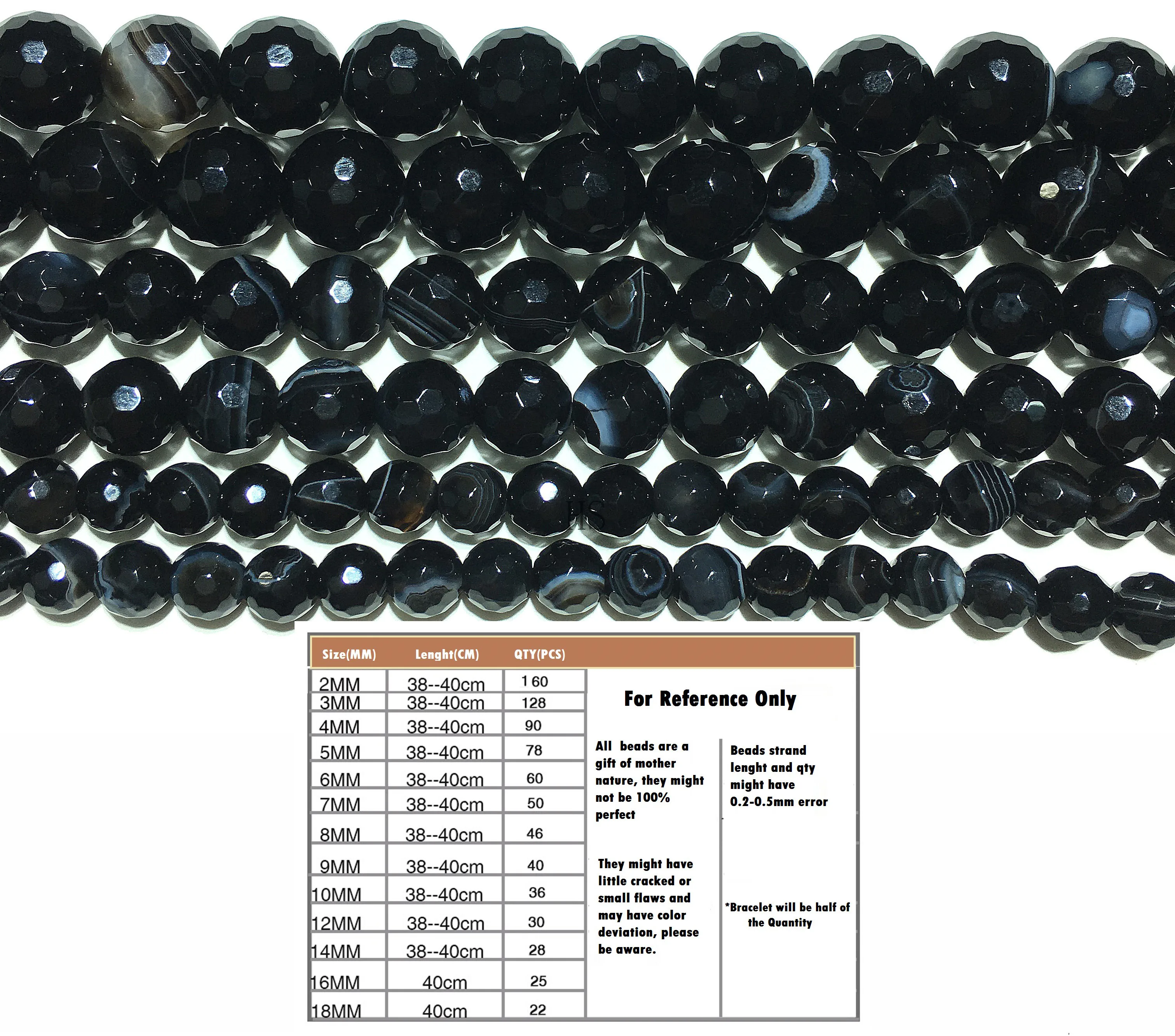 Ожерелье из натурального камня с черной полосой агатом ожерелье браслет 4 6 8 10 12