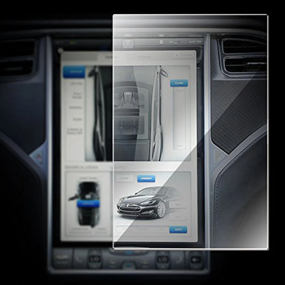 9H High Rigidity Defense Firiction Tempered Glassese For Tesla Model S X Screen Protector | Автомобили и мотоциклы