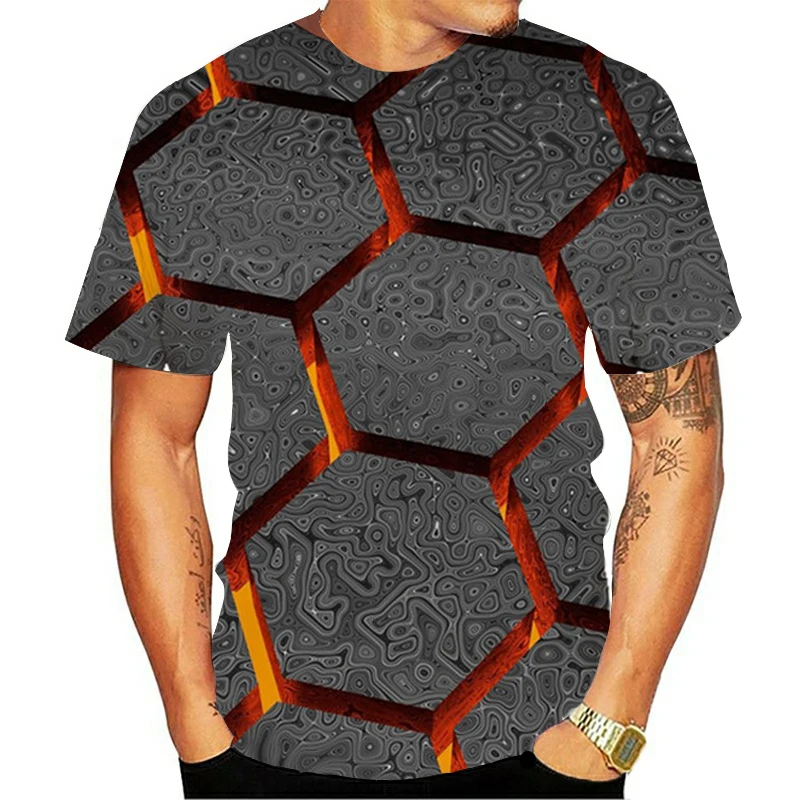 

2021 Summer Novel Style 3d Printing Men'S Short Sleeve Fashion And Comfortable Men'S Street Wear New Men'S T-Shirt Xxs-6xl