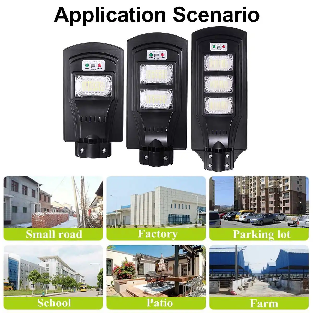 

280/560/840W 7800K LED Solar Street Light Outdoor Waterproof Radar PIR Motion Sensor Powerful Remote Control Wall Street Light