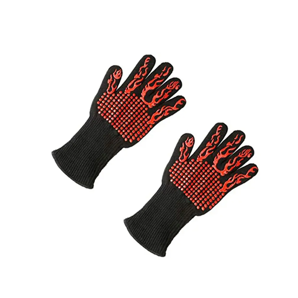 

800 Degrees High Temperature Resistant Gloves Microwave Oven Kitchen Bbq Gloves Anti-Scalding And Heat Insulation Gloves