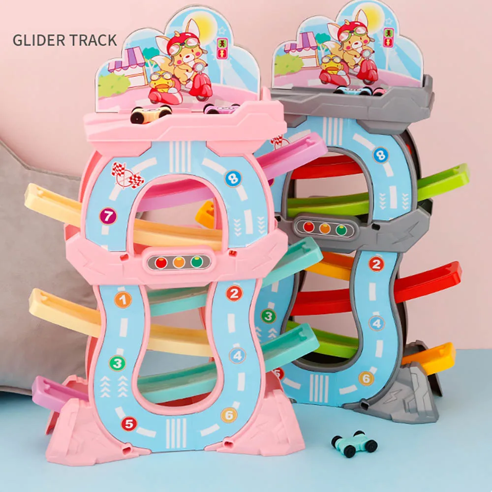 

Will Grab Children'S Educational Fun Hua Xiang Che Multilayer Rail Car Car Ramp Racer Early-Educational Toy