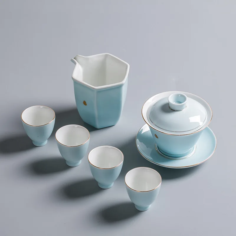 Высококачественная чайная посуда набор из шести предметов Современная