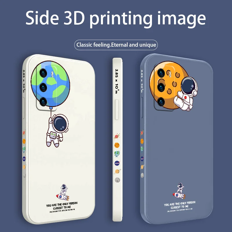 

In the Air Astronaut Pattern Phone Case For Huawei P40 p40lite P40pro P30 P20 Mate 40 40Pro 30 p30pro p30lite 20 Silicone Cover