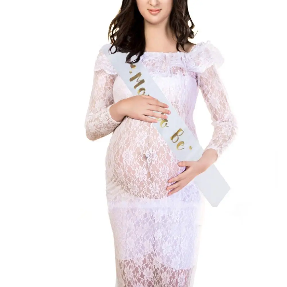 MOM to be Sash Сатиновые с золотыми блестками для беременных женщин Детские вечерние