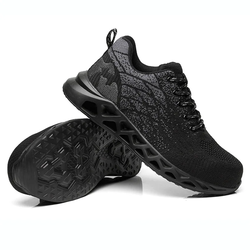 

DAILOU New Men Work Shoes Sneakers Lightweight Steel Toe Work Safety Boots Anti-Puncture Safety Shoes men Work Boots Men Shoes