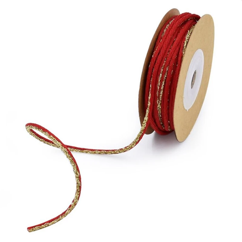 Декоративная лента Блестящий цветной ремешок 10 ярдов подарочная упаковка