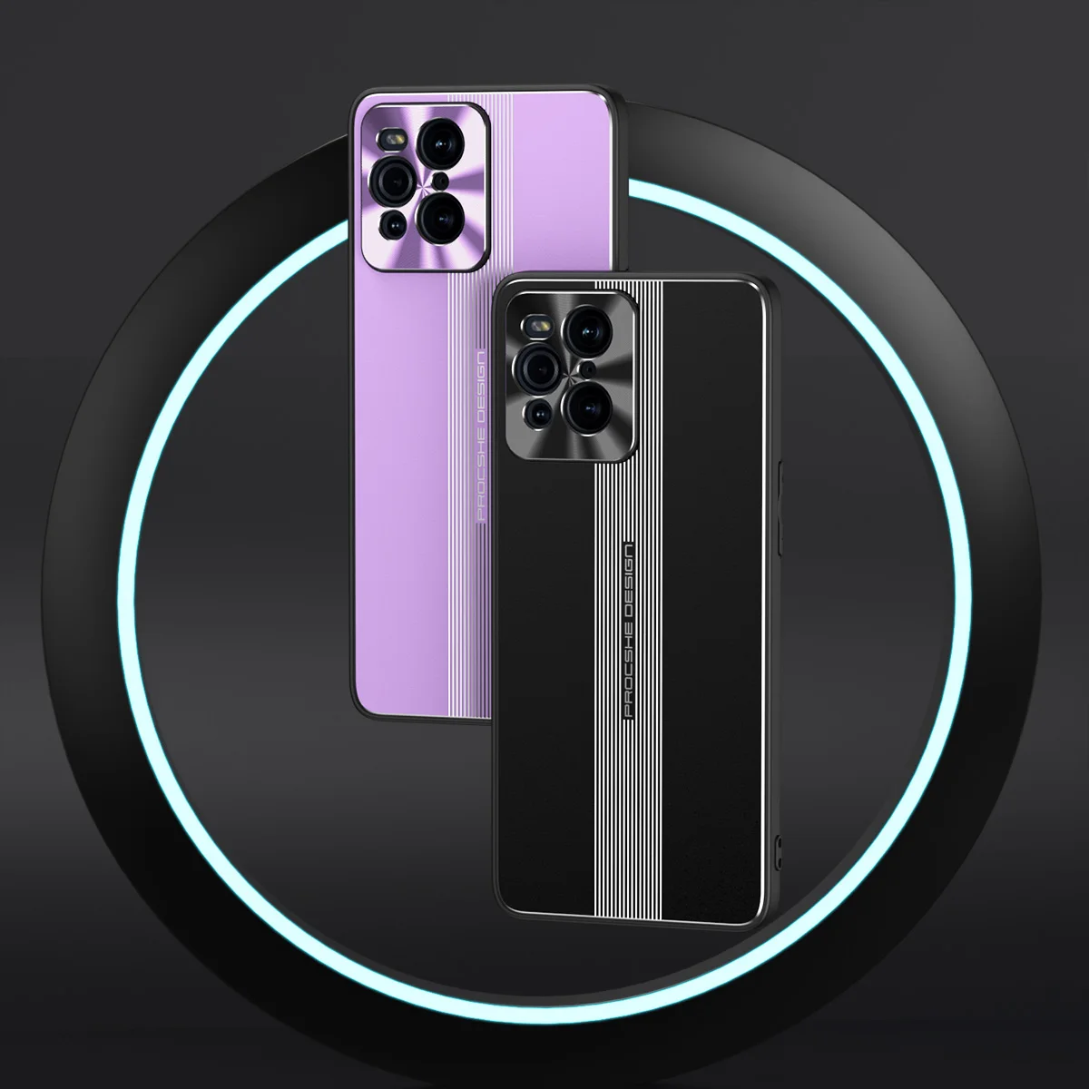 С защитой камеры для OPPO Find X3 Pro Чехол Металлическая задняя крышка противоударный