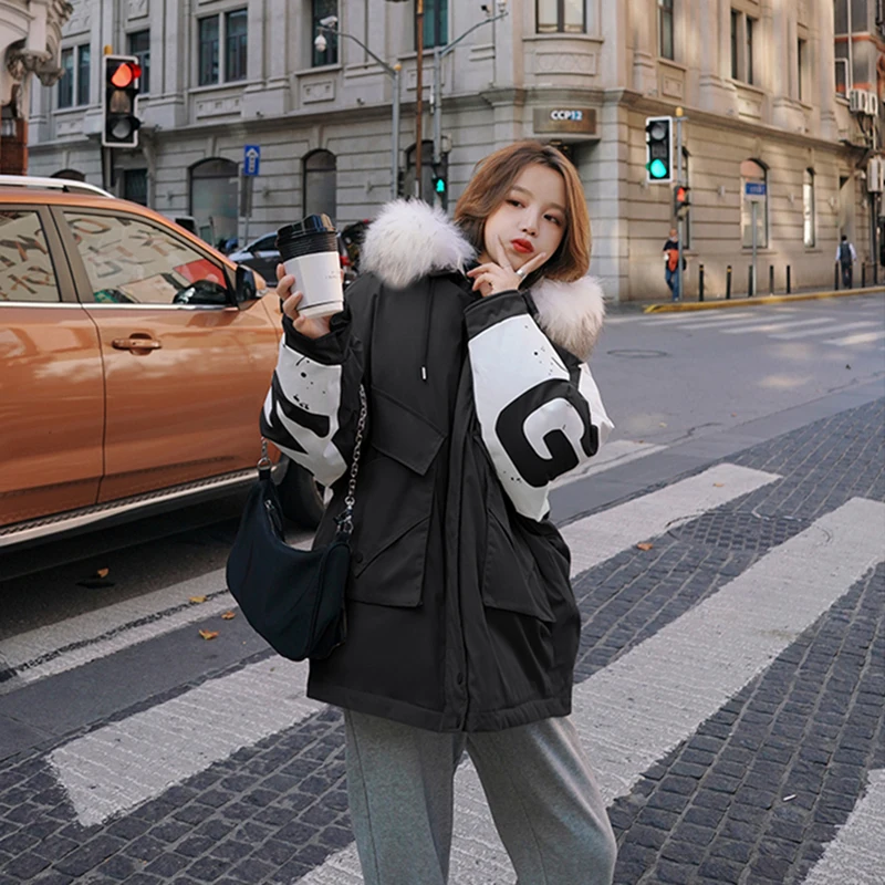 Новинка 2021 хлопковая одежда Зимняя парка Женская Теплая стеганая куртка с