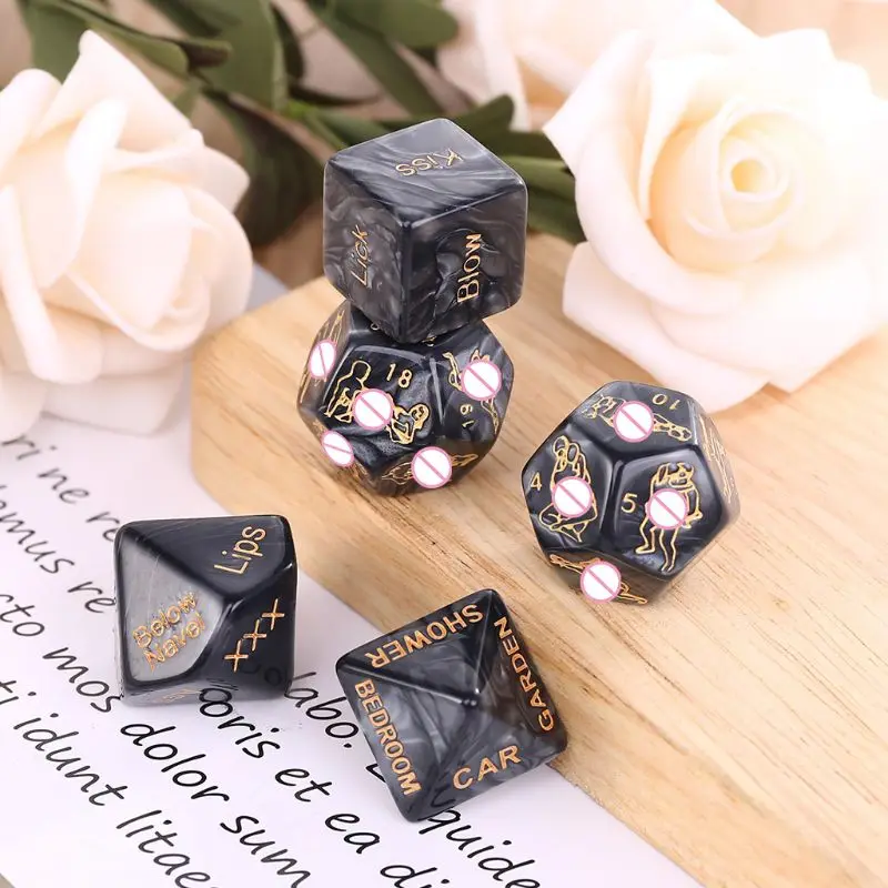 Y8AE 5 шт./компл. забавные любовные игральные кости игрушка эротическая Сексуальная