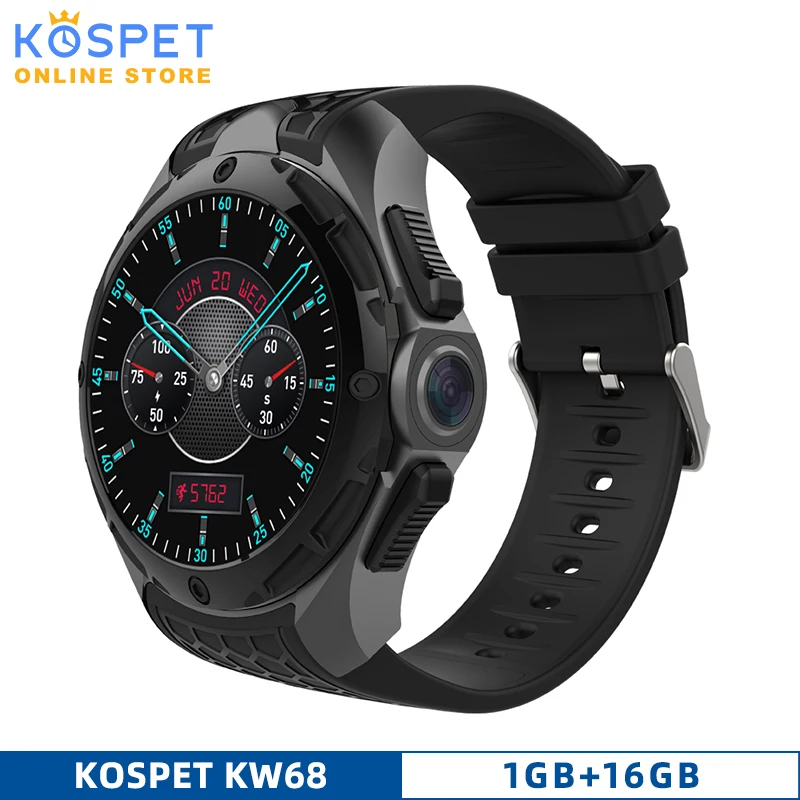 Смарт часы KOSPET KW68 1 ГБ 16 gps 39 дюйма AMOLED камера монитор сердечного ритма смарт для