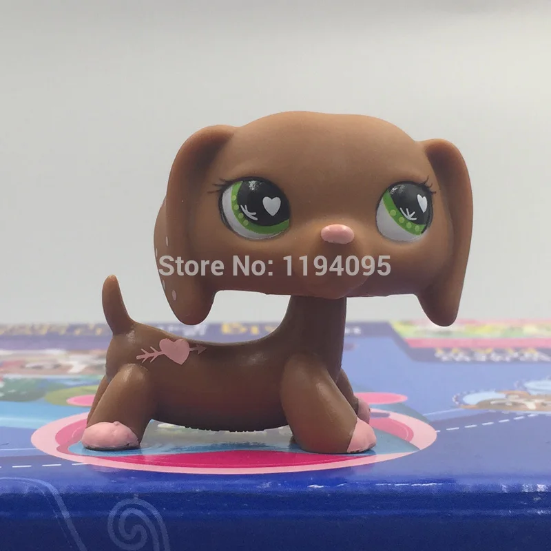 редкие пет шоп игрушки собаки такса #556 оригинал лпс игрушек бесплатная доставка