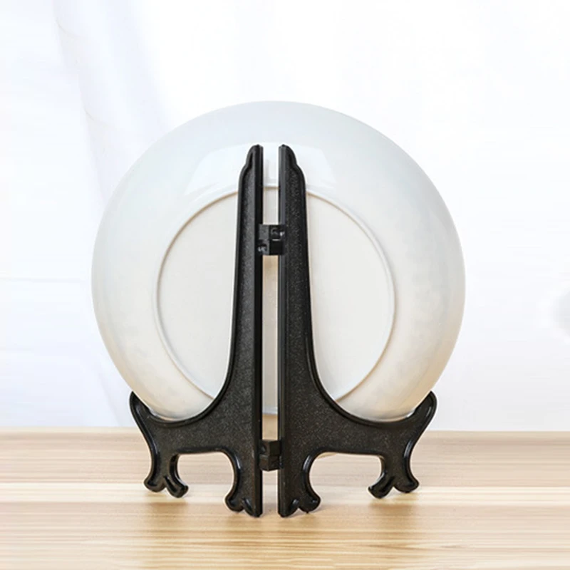 Декоративная металлическая пластина Держатель для миски Дисплей мольберт со