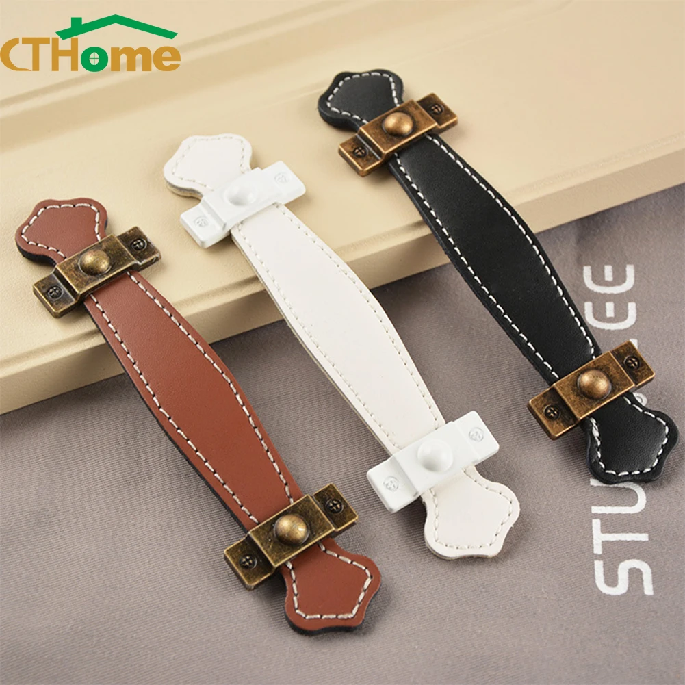 Современная мебель с отверстием CC 96 мм/128 мм кожаные ручки для ящиков дверные