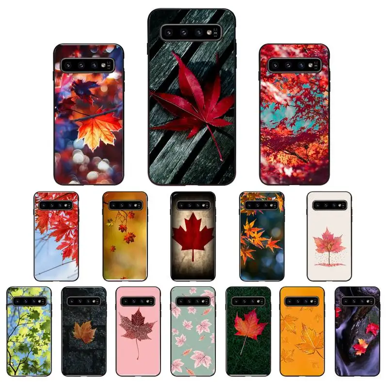 Красивые красные кленовые листья YNDFCNB для Samsung Galaxy S6 S6edge Plus S7 S7edge S8 S9 S10 S20 |