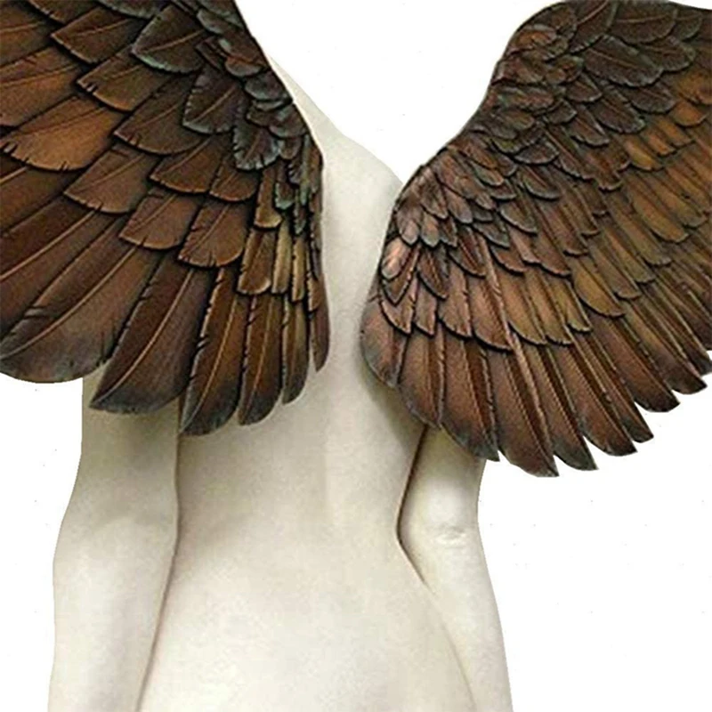 

Occident Angel Wing Goddess Art Sculpture Wall Decoration 3D Beautiful Angel Resin Statue Ornaments for Living Room Decoration