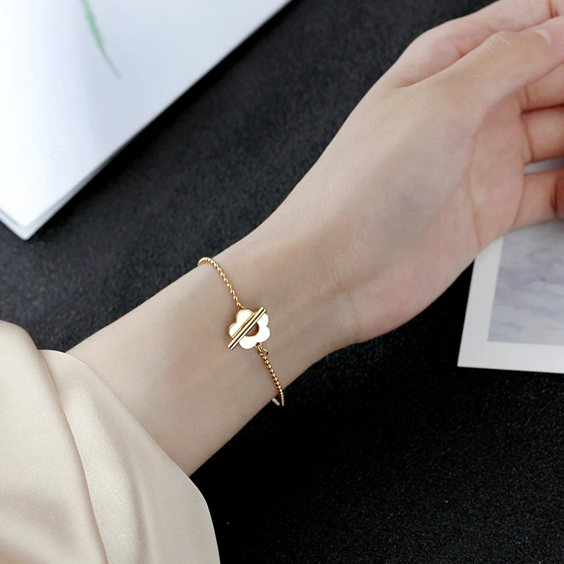 Женский браслет из двух частей элегантный классический с натуральным жемчугом и