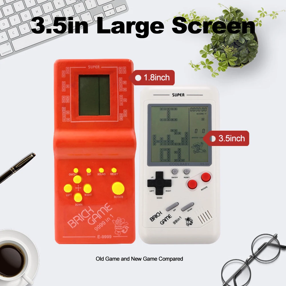 Классическая игровая консоль портативная игра-головоломка для Тетрис детей