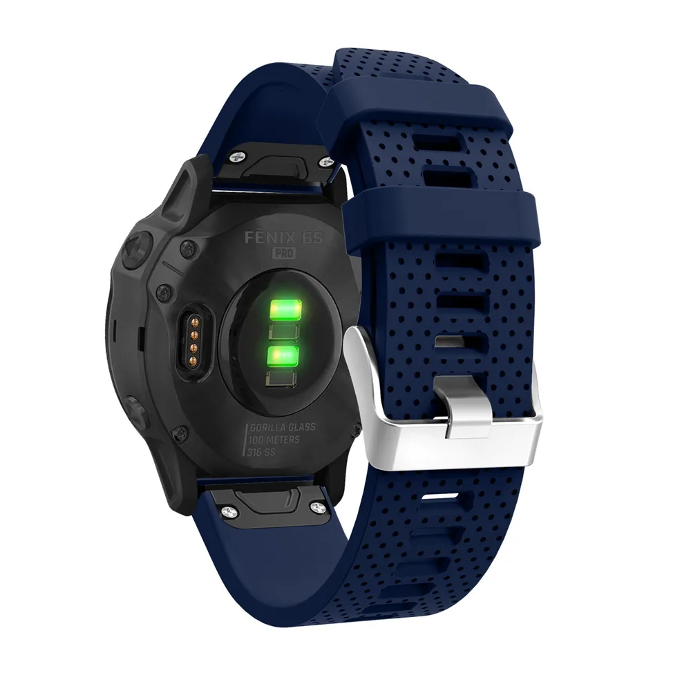 20 мм ремешок для часов Garmin Fenix 6S часы с быстрым выпуском легко подходят силиконовый ремешок на запястье ремни для Garmin Fenix 5s Plus ремень