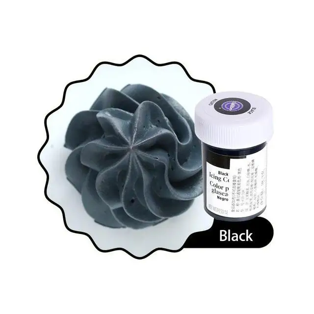 Black Wilton цвет еды ing глазурь цвета, на гелевой основе, 1 шт 1 oz. Съедобный цвет пигмент для выпечки торта Кондитерские помадки Макарон крем - Цвет: Black