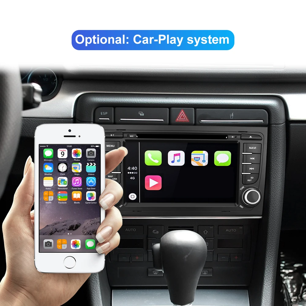 Isudar ROM 64GB 2 Din Auto Radio Android 10 For Audi/A4/S4 2002-2008 GPS Car Multimedia Octa Core RAM 4GB DSP USB DVR Camera FM |