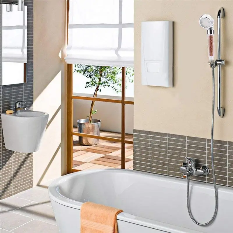 

1PC Shower Head Led Saving Water 3 Colors Lights Changing Pressured Automatic Ionic Rainfall Bathroom Shower Head