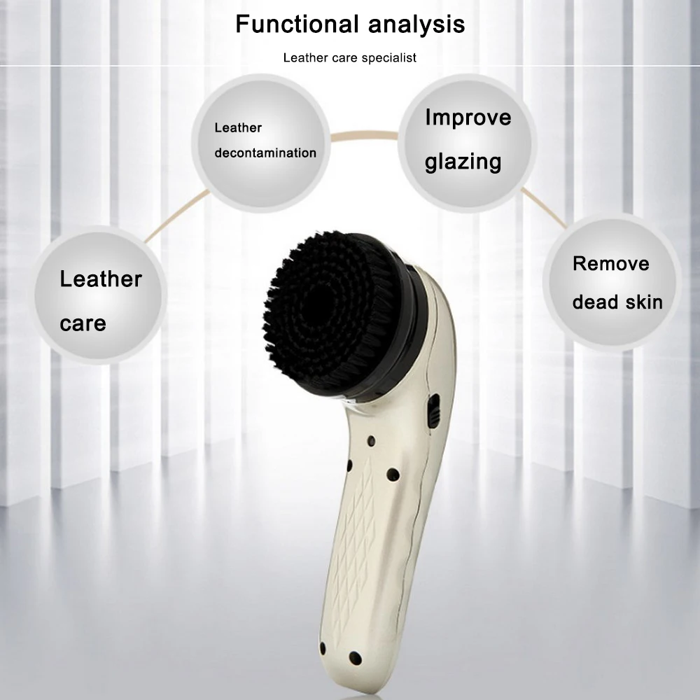 Электрический прибор для чистки обуви с тремя источниками питания