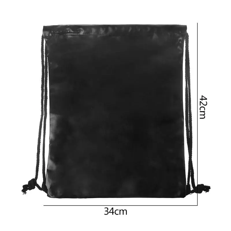 Waterproof Drawstring Backpack Bag PU Leather Women Sport Gym Sack Cinch Bags | Багаж и сумки