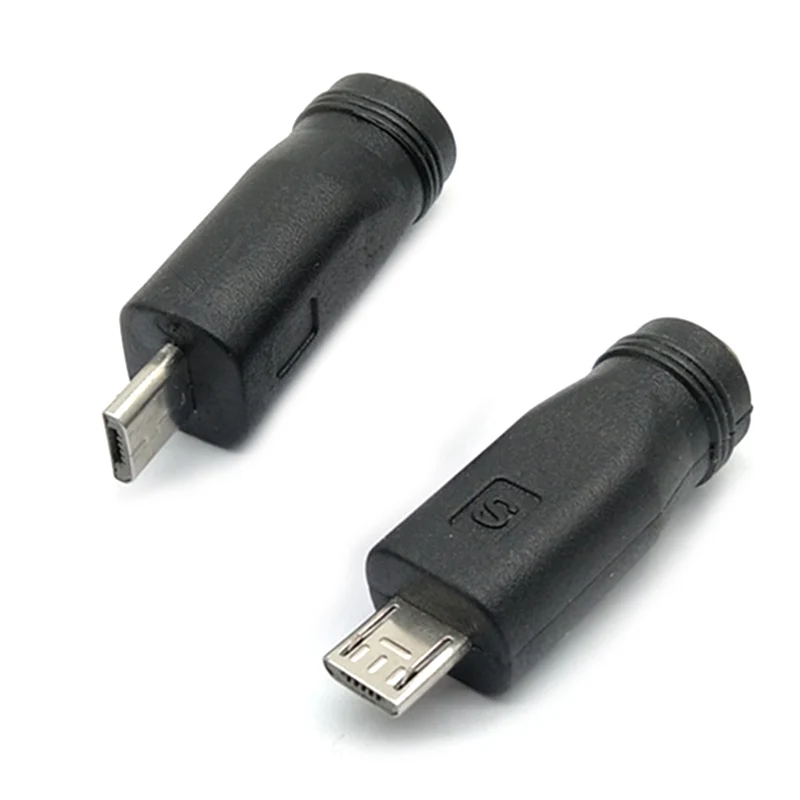 

2 шт., разъем питания постоянного тока 5,5x2,1 мм на Mini / Micro USB