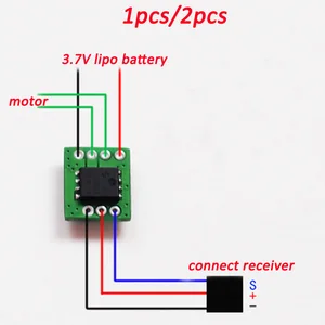 Сверхлегкий односторонний электрический регулятор скорости, 10 А, матовый ESC 1S 3,7 в Lipo, односторонний, PCB-модуль для радиоуправляемых самолетов, 1 шт.2 шт.