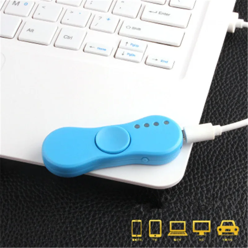 Светодиодный ручной Спиннер электронная сигарета зажигалки беспламенный USB электрическая зарядка плазменная Зажигалка Спиннер палец ветрозащитный