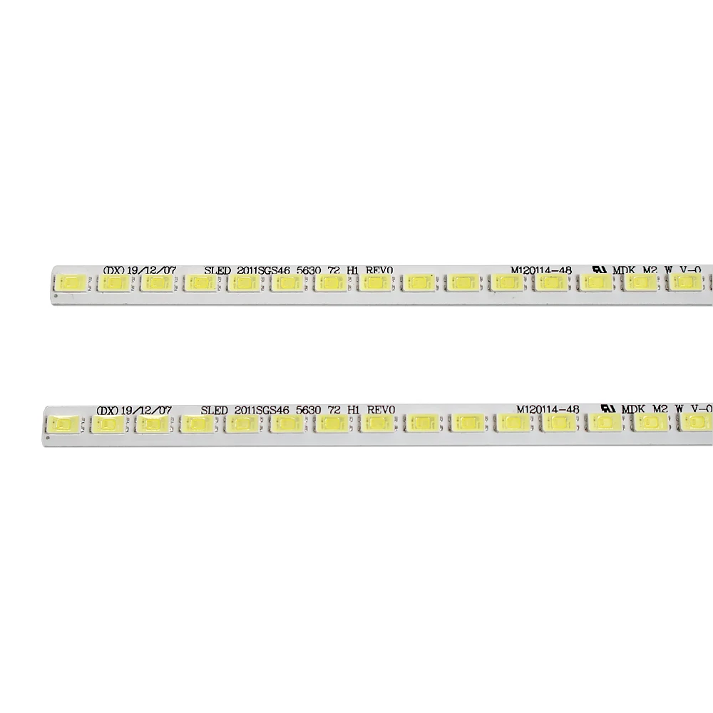 2 шт./лот 72 светодиода s 520 мм S LED 2011SGS46 5630 H1 REV0 фонарь Светодиодная лента 100%