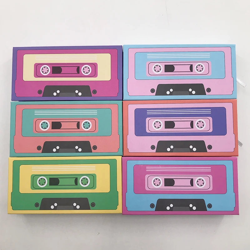 Wholesale Eyelash Packaging Box Magnetic Tape Rectangle Case Dramatic 5D 25mm Mink Lashes Creative Eyelashes Package | Красота и