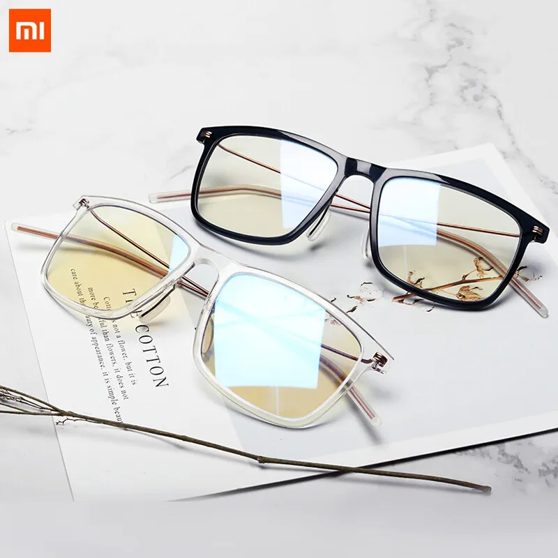 

Оригинальные мужские и женские ультралегкие очки Xiaomi Mijia с защитой от синего излучения, очки с защитой от УФ-излучения для работы с компьюте...