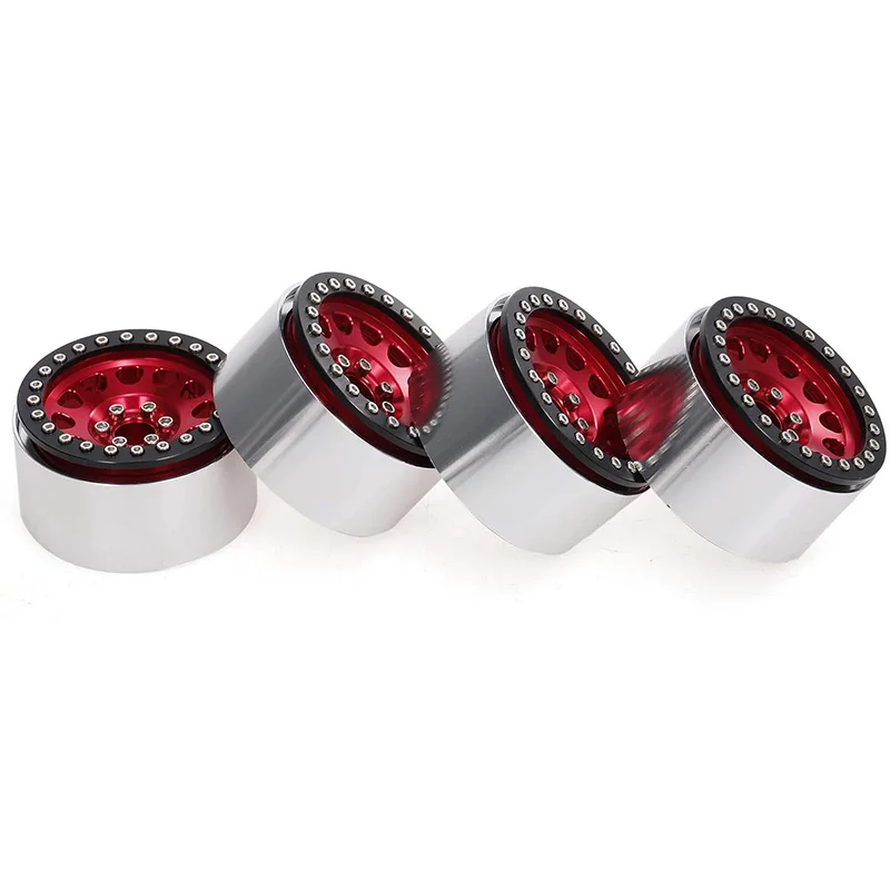4 шт. 1/10 RC Рок Гусеничный алюминиевый 2 Beadlock Колесные диски для осевого SCX10 Capra Рейф