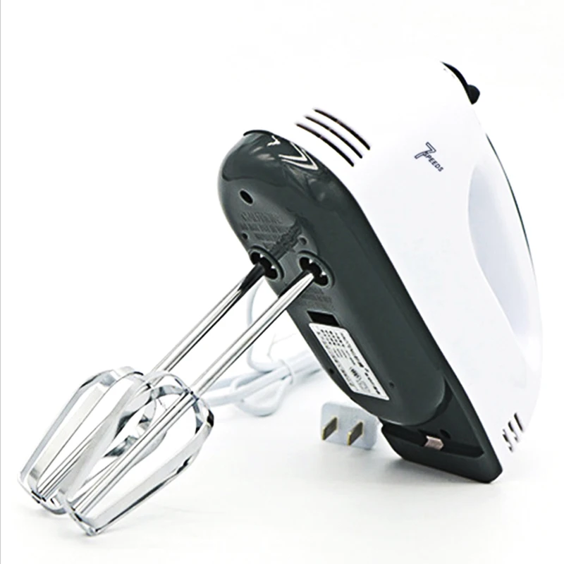 7 скоростей 180 Вт ручной Электрический миксер для еды с двойным венчиком Миксер
