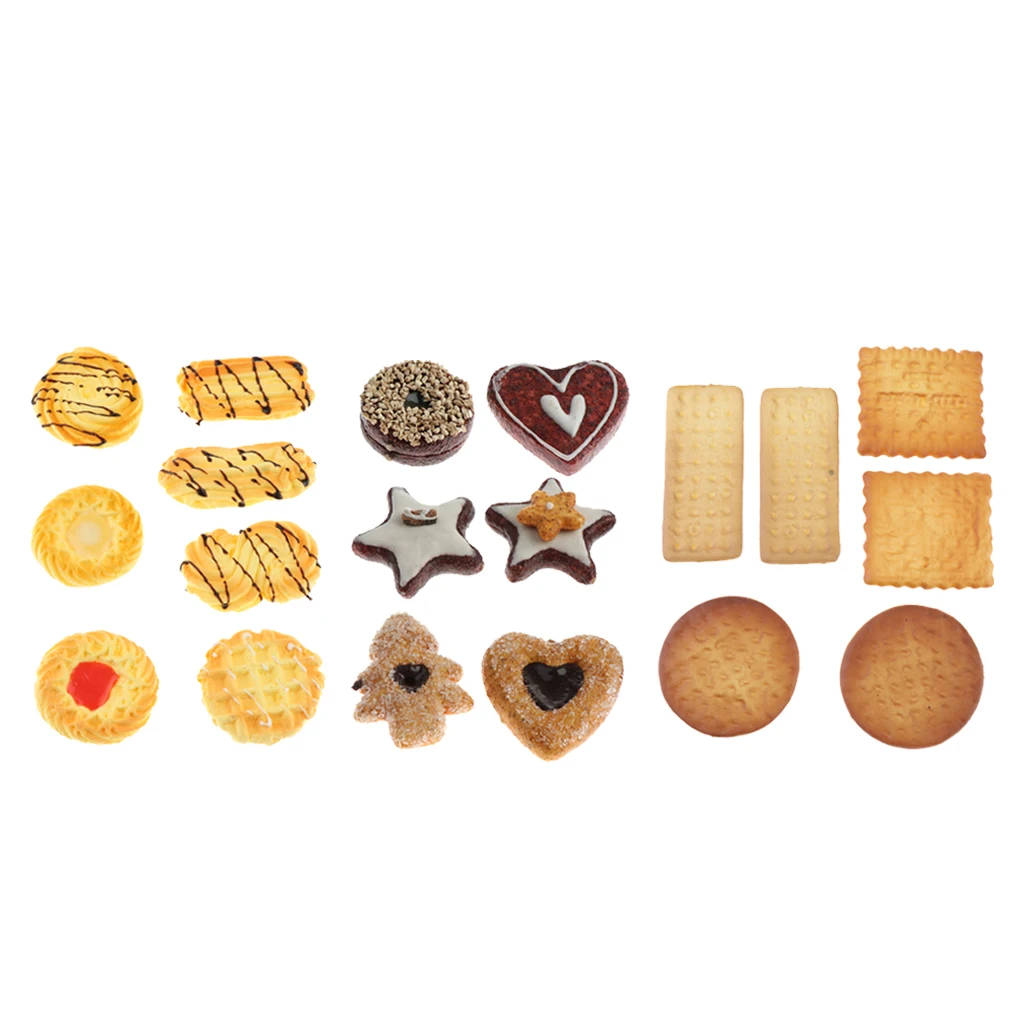 

Food Cookie Model Figurine Sweets Cookie Store Display Dessert Biscuit Model