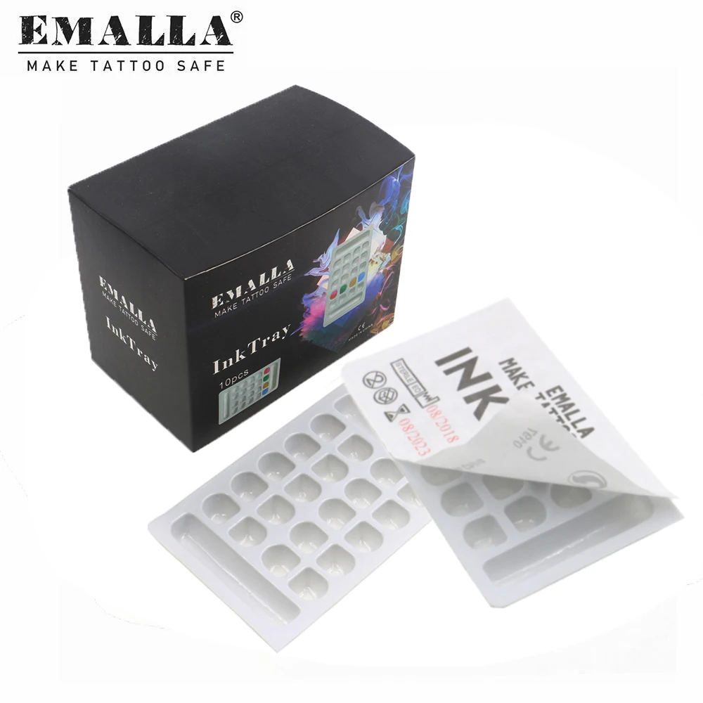 Одноразовые пигментные держатели для тату машинки EMALLA 10 шт./Корд|Аксессуары
