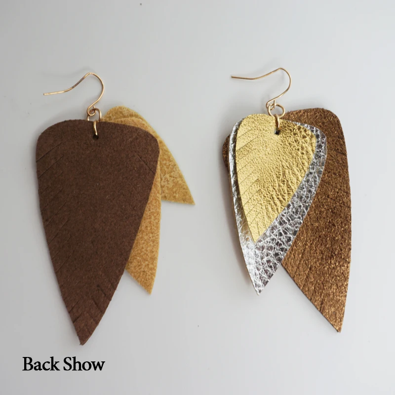 Женские серьги из искусственной кожи M & G многослойные подвески модные ювелирные