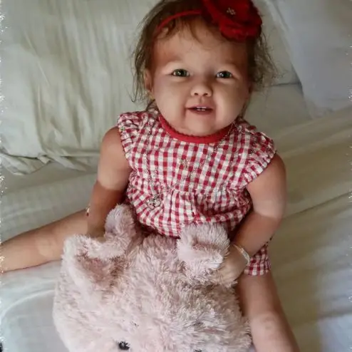 

30inch Huge Baby Reborn Toddler Madeleine With Body and Eyes Full set unfinished Doll Parts
