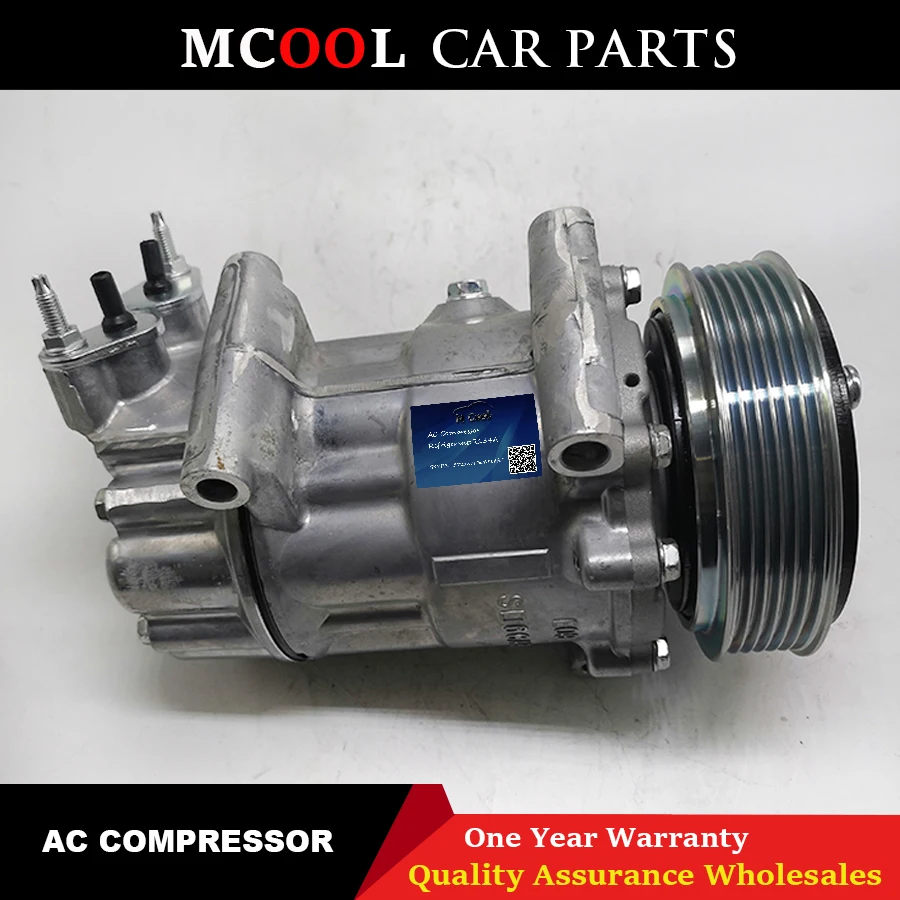 Новый компрессор переменного тока SD7C16 для Peugeot 307 308 807 406 607 Citroen C4 9651911480 6453QL 9671216780