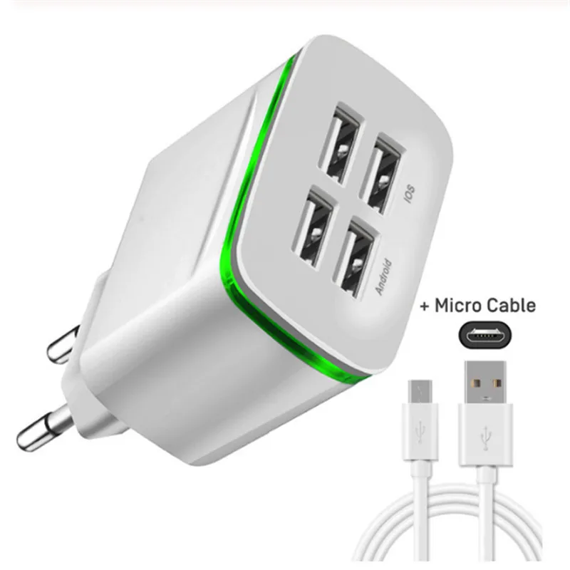 Зарядное устройство с 4 USB портами для телефонов 5 В а|Зарядные устройства