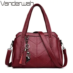 Сумка-тоут женская, кожаная