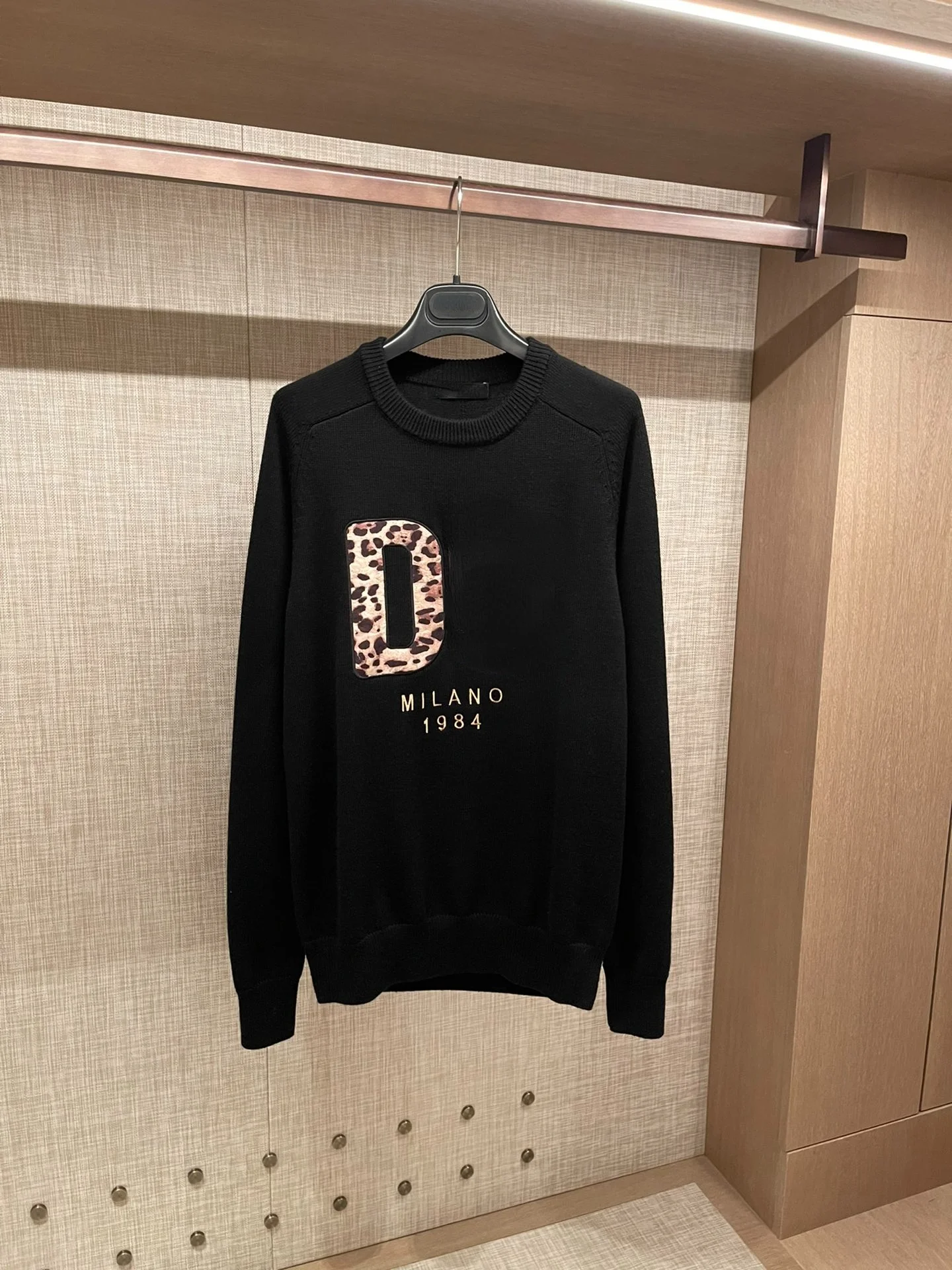 

2021 Autume Spring New D Style Luxury Pure Wool Balck Hoodies Regular Casual Patch Designs Sweatshirts Pullovers