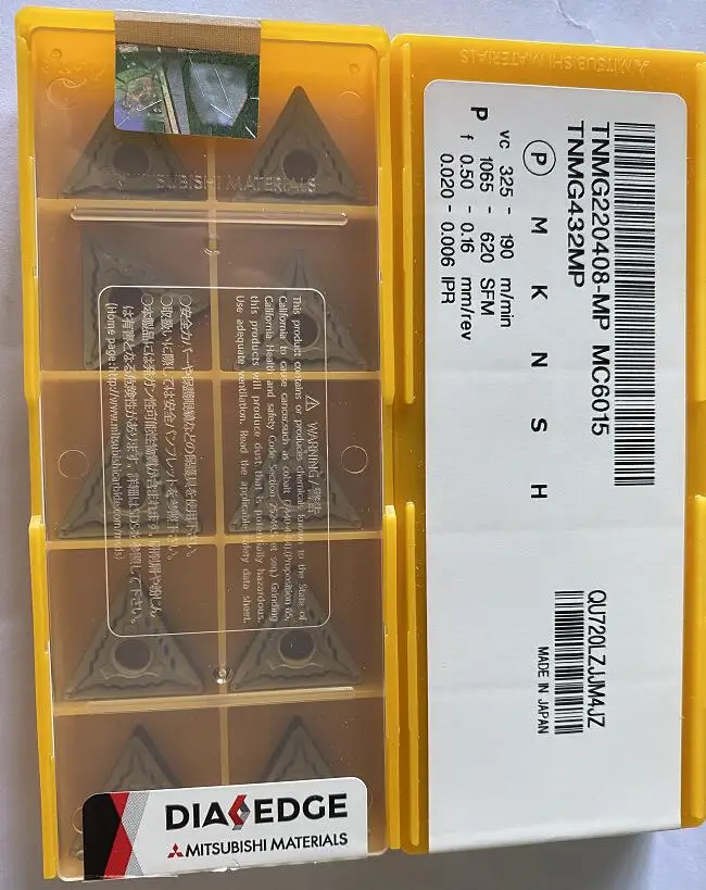 

TNMG220408-MP MC6015 Milling 100% Original High Quality Knives For Cutting Non-ferrous Metals