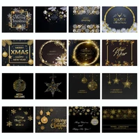 christmas placemats home decor linen black golden xmas ball stars snowflake table cover western food pads letter bowl cup mats