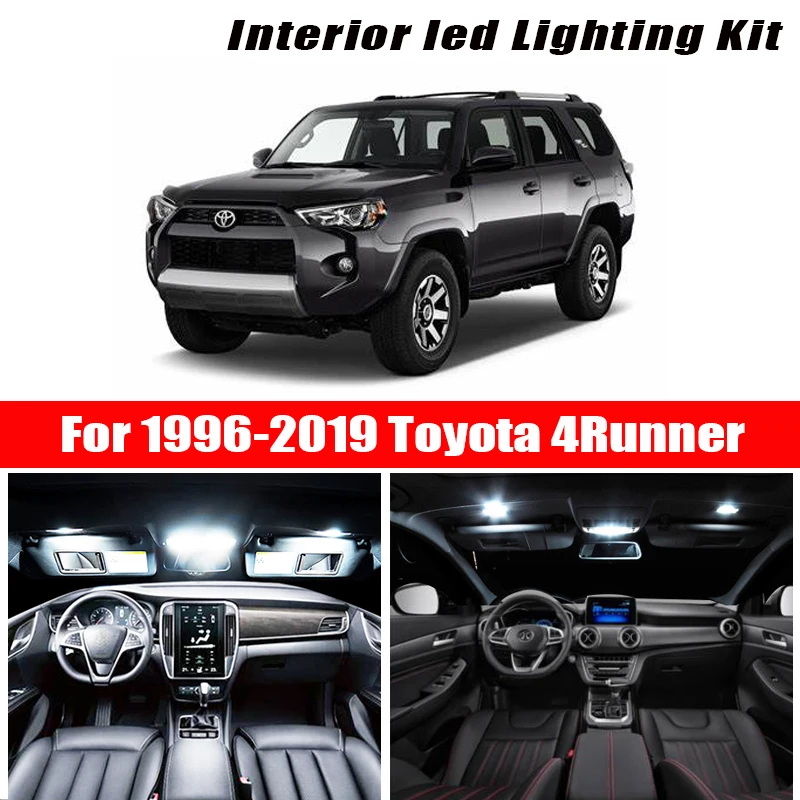 Для Toyota 4runner 1996 2019 белые автомобильные аксессуары Canbus без ошибок светодиодный