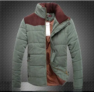 

Winter coats paragraphs with thick cotton-padded clothes male couples splicing cotton-padded clothes